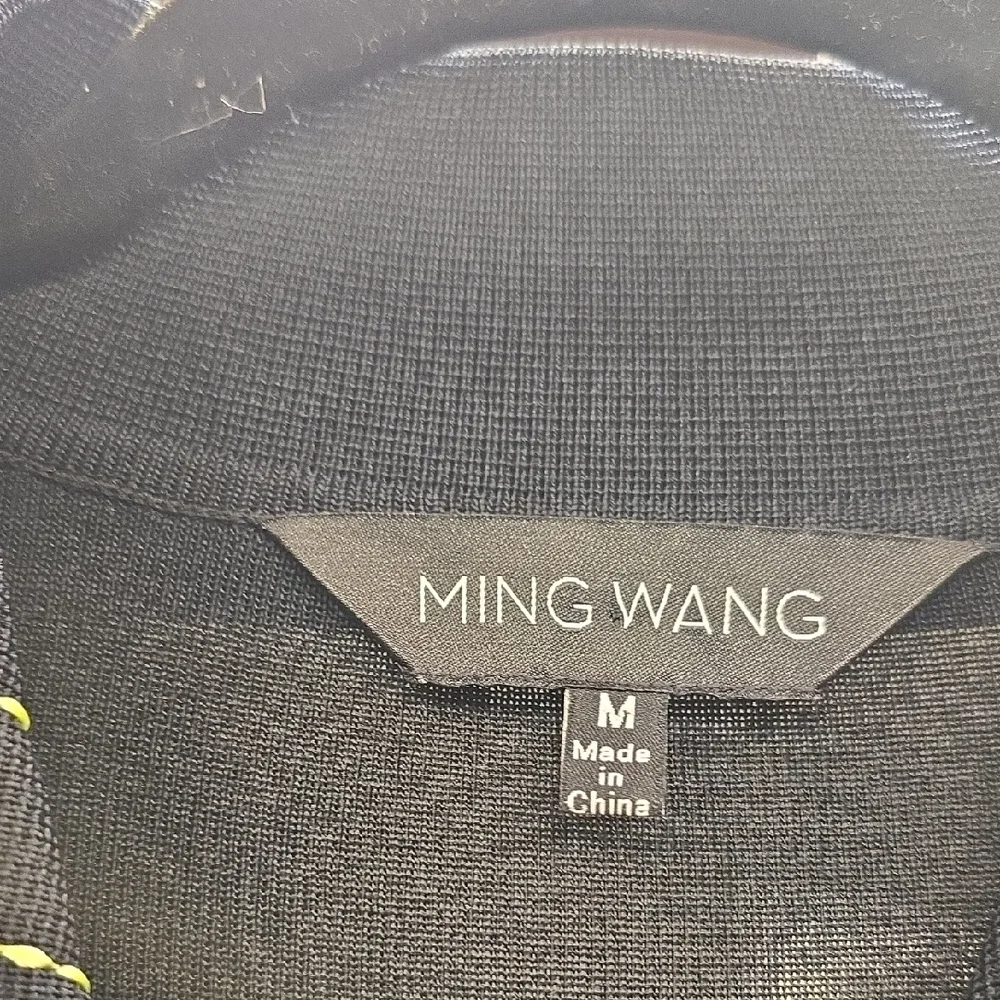 Ming Wang Green and Black Blazer Elegant Style